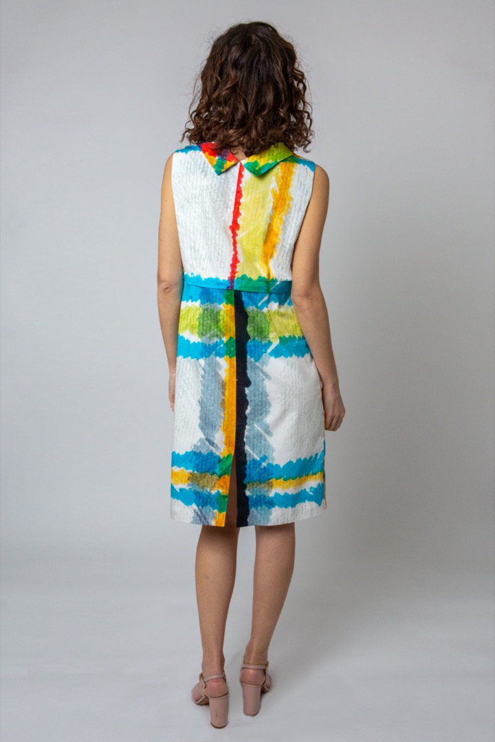 The Divisible Dress in macro madras sateen cotton - immagine 2
