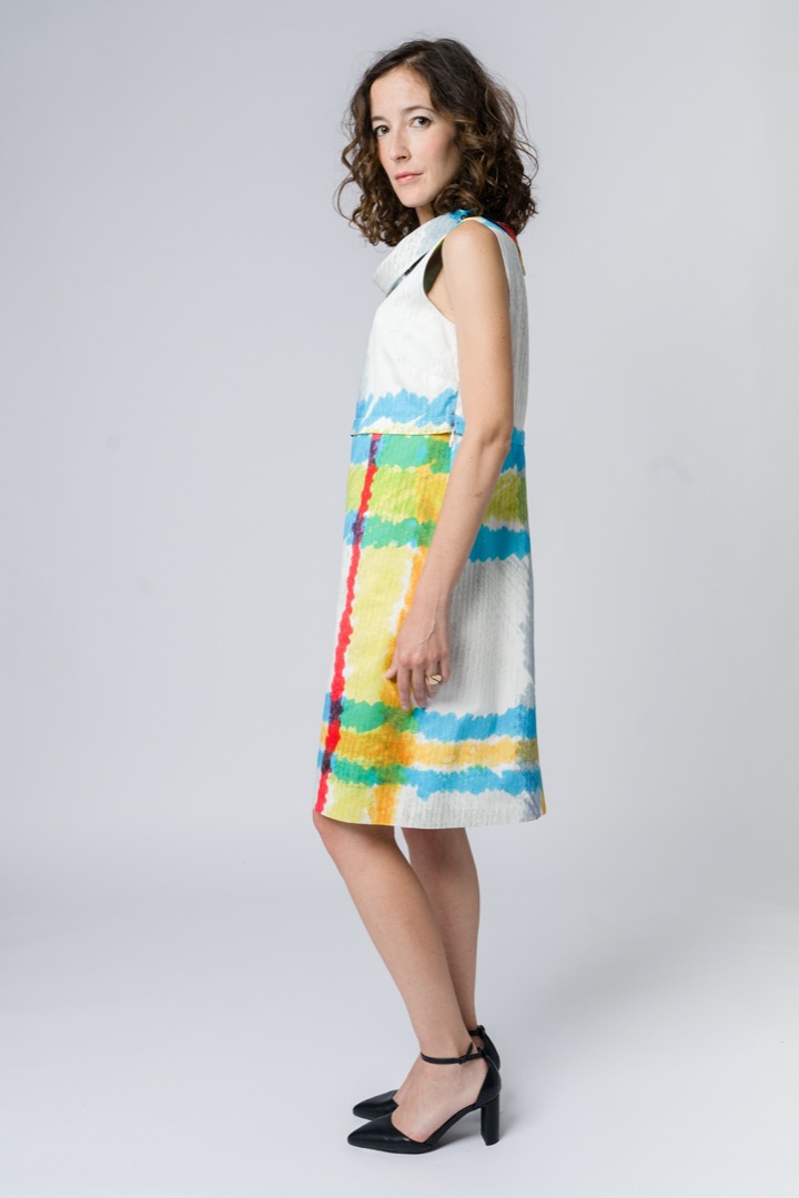 The Divisible Dress in macro madras sateen cotton - immagine 3