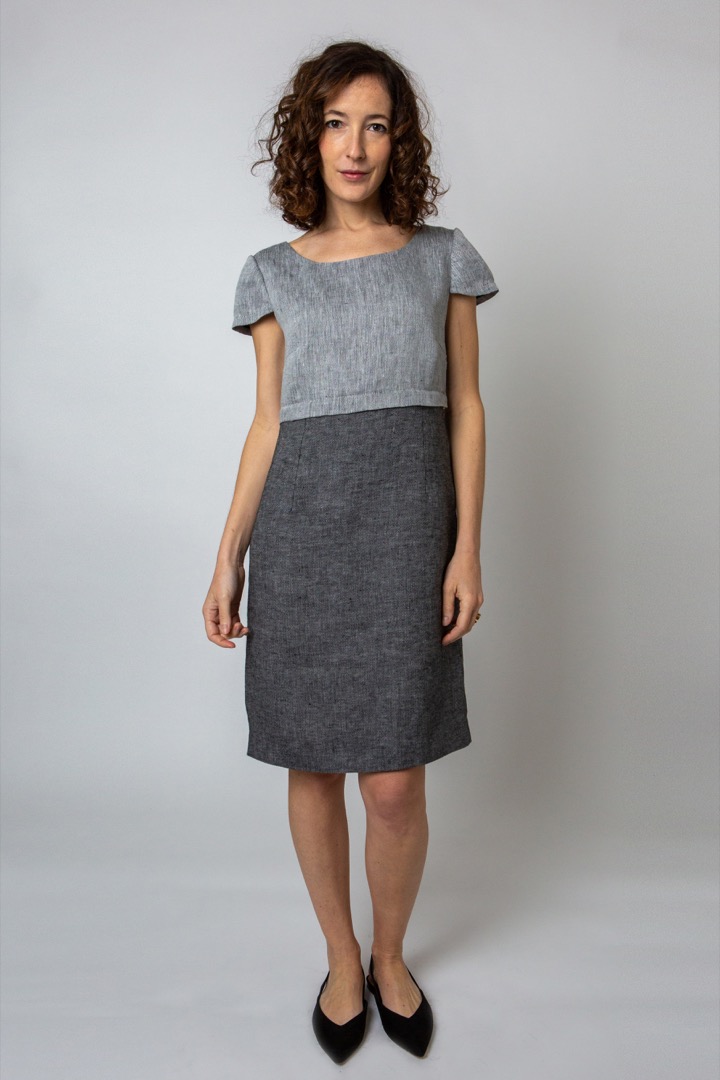 The Divisible Dress in black yarn-dyed hemp - immagine 6